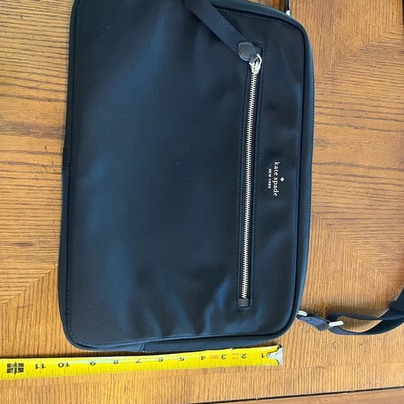 Kate Spade New York Black Nylon Laptop Crossbody Messenger Bag - Picture 7 of 8